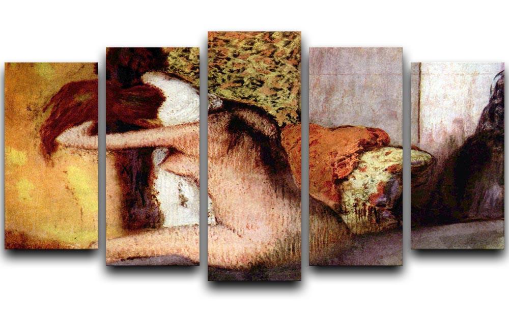 After bathing 2 by Degas 5 Split Panel Canvas - Canvas Art Rocks - 1