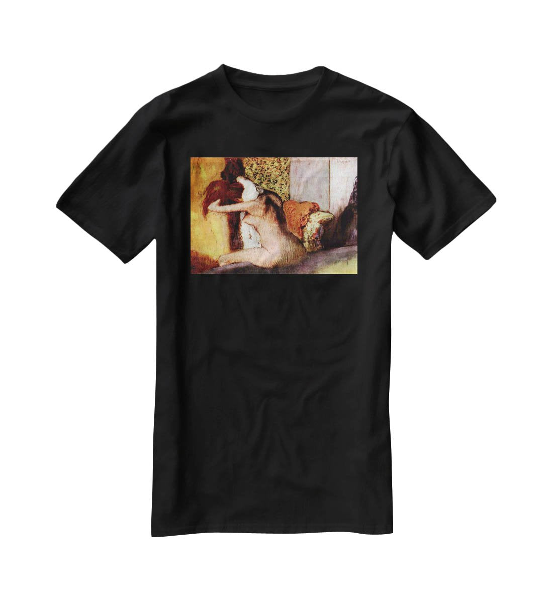 After bathing 2 by Degas T-Shirt - Canvas Art Rocks - 1