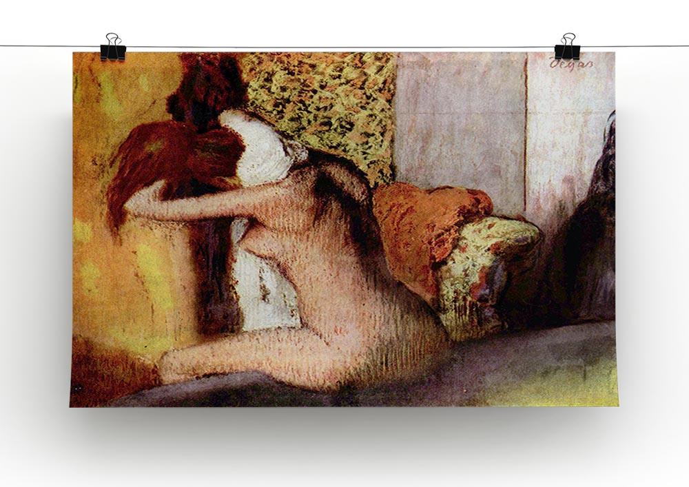 After bathing 2 by Degas Canvas Print or Poster - Canvas Art Rocks - 2