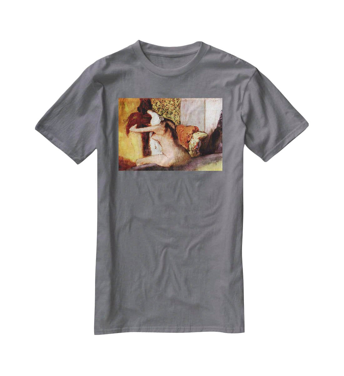 After bathing 2 by Degas T-Shirt - Canvas Art Rocks - 3