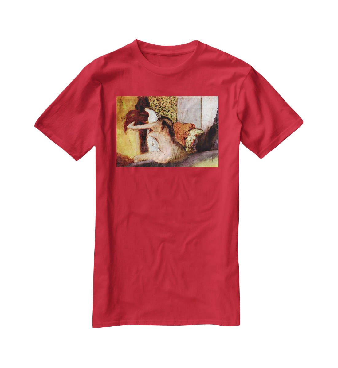 After bathing 2 by Degas T-Shirt - Canvas Art Rocks - 4