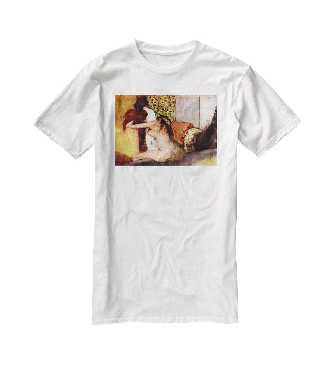 After bathing 2 by Degas T-Shirt - Canvas Art Rocks - 5