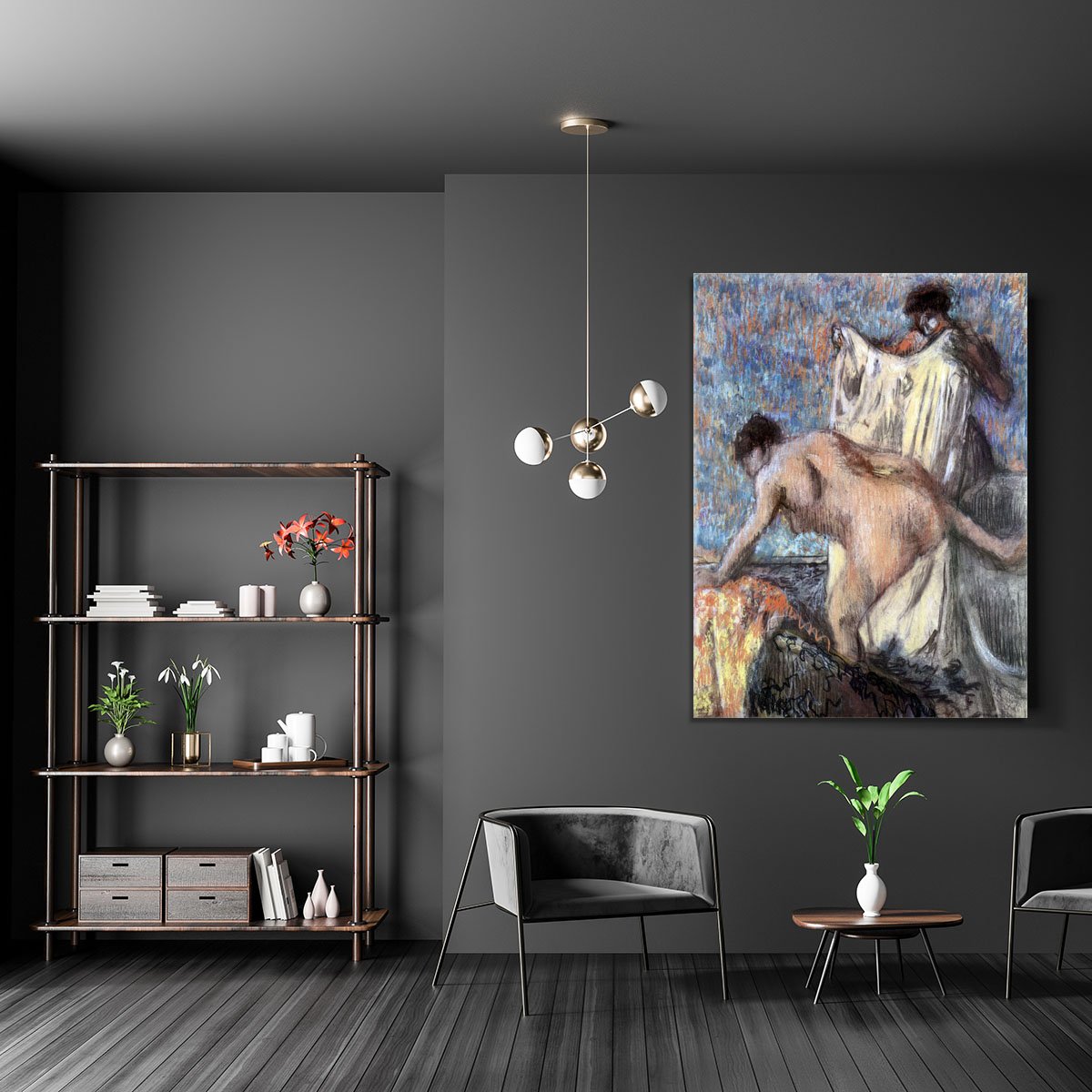 After bathing 3 by Degas Canvas Print or Poster