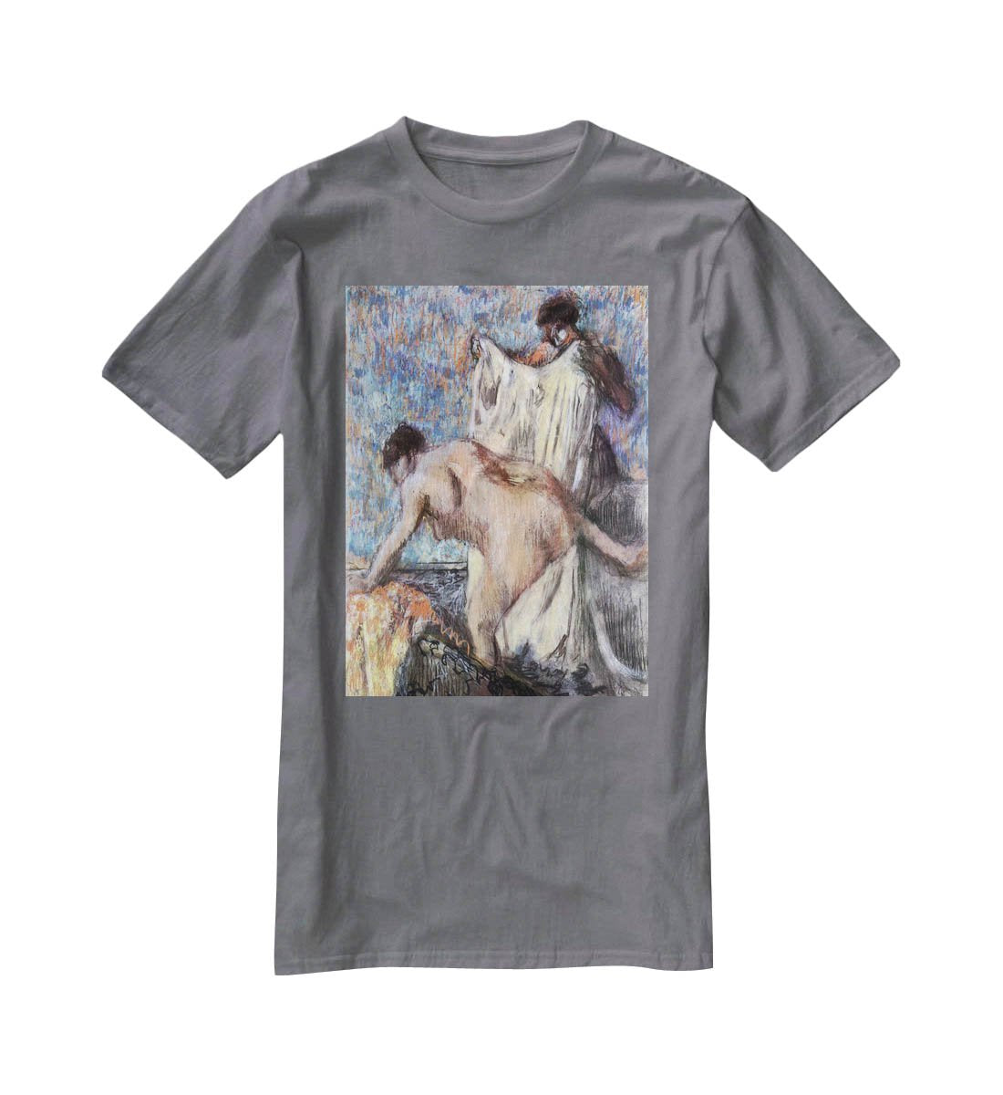 After bathing 3 by Degas T-Shirt - Canvas Art Rocks - 3