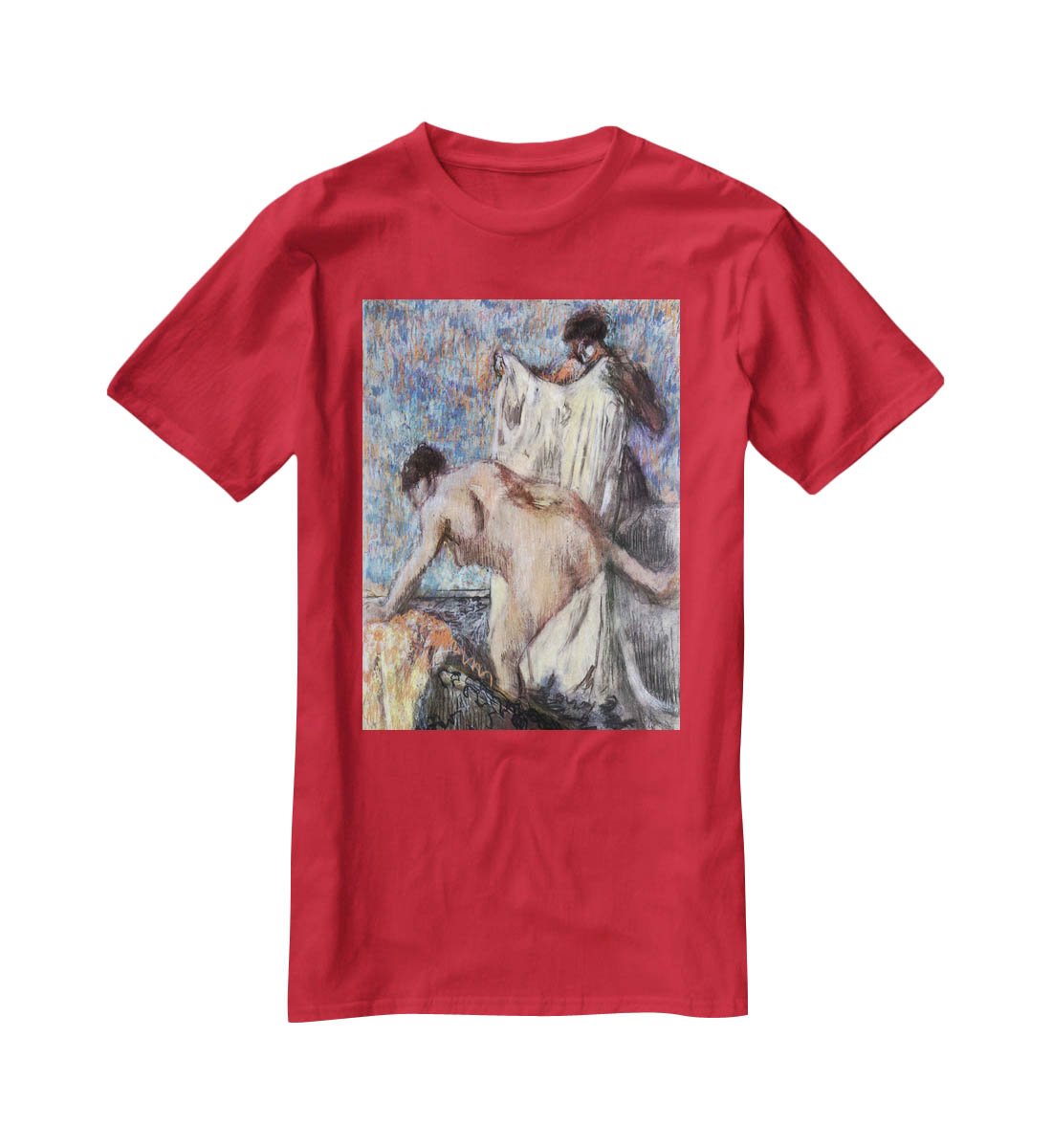 After bathing 3 by Degas T-Shirt - Canvas Art Rocks - 4