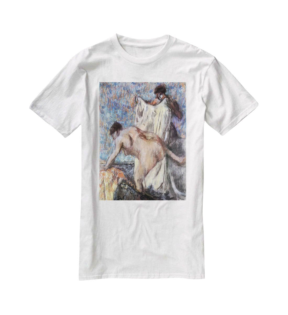 After bathing 3 by Degas T-Shirt - Canvas Art Rocks - 5