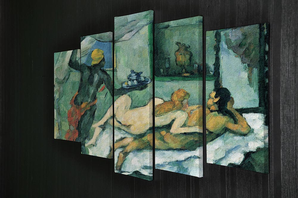 After lunch in Naples by Cezanne 5 Split Panel Canvas - Canvas Art Rocks - 2