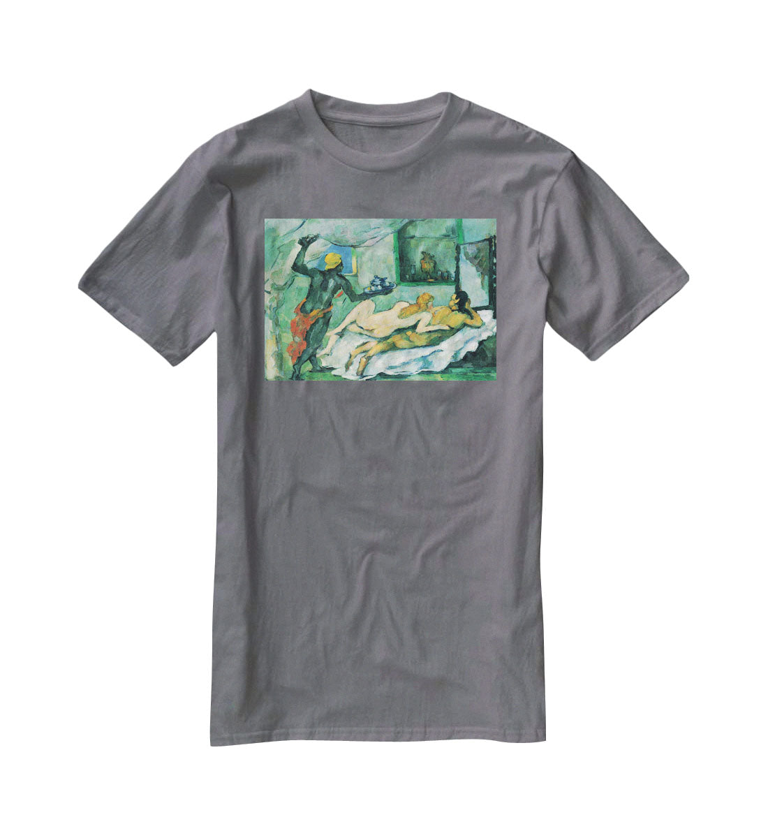 After lunch in Naples by Cezanne T-Shirt - Canvas Art Rocks - 3