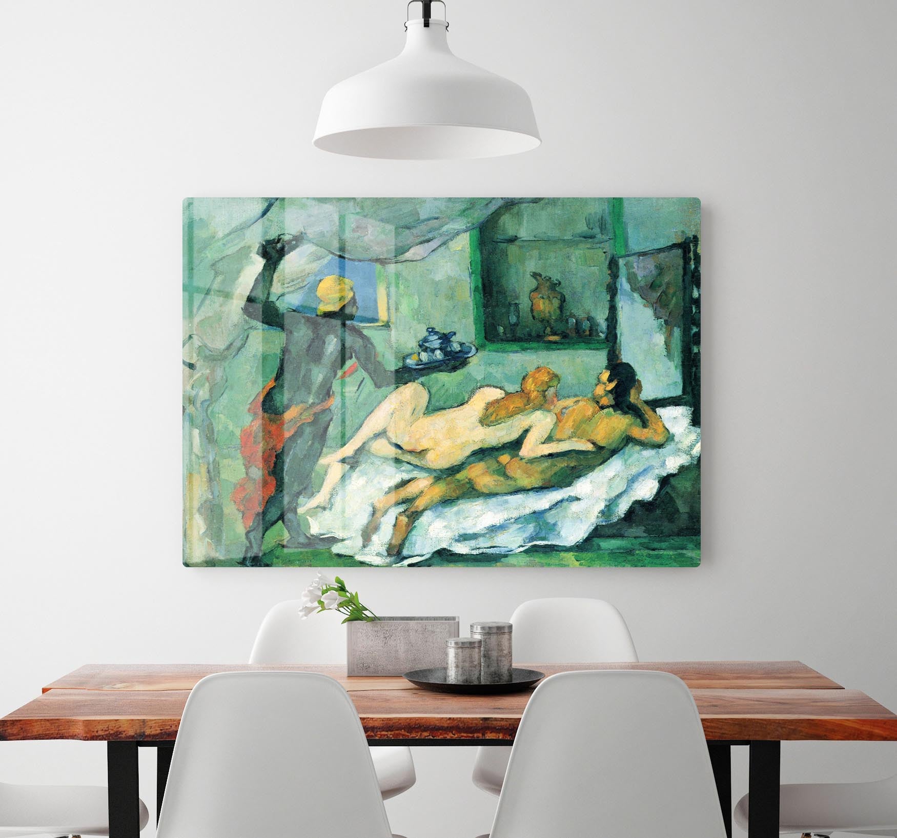 After lunch in Naples by Cezanne Acrylic Block - Canvas Art Rocks - 2
