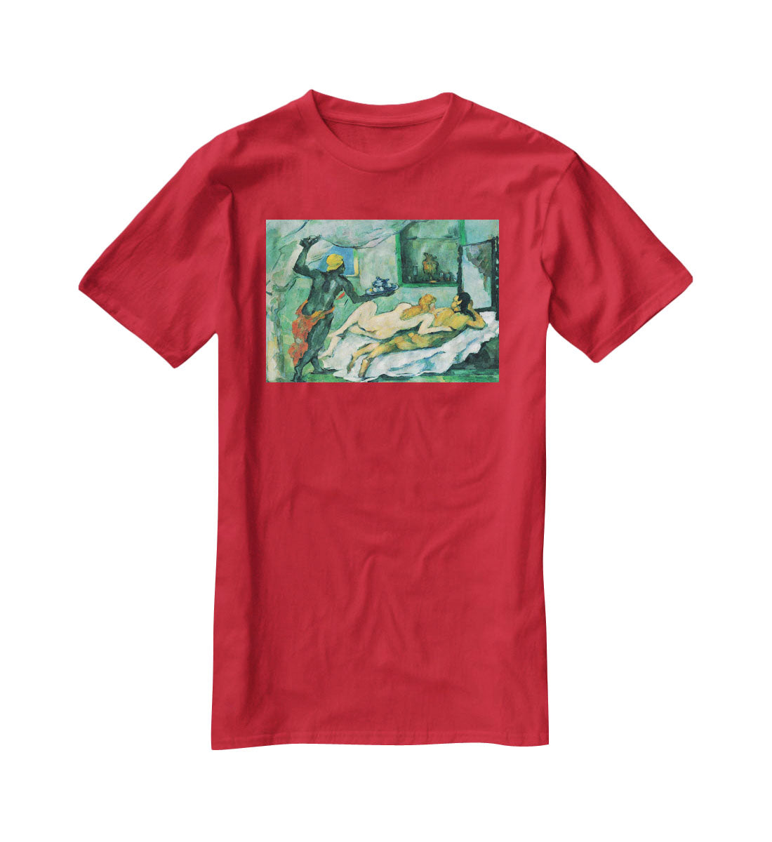 After lunch in Naples by Cezanne T-Shirt - Canvas Art Rocks - 4
