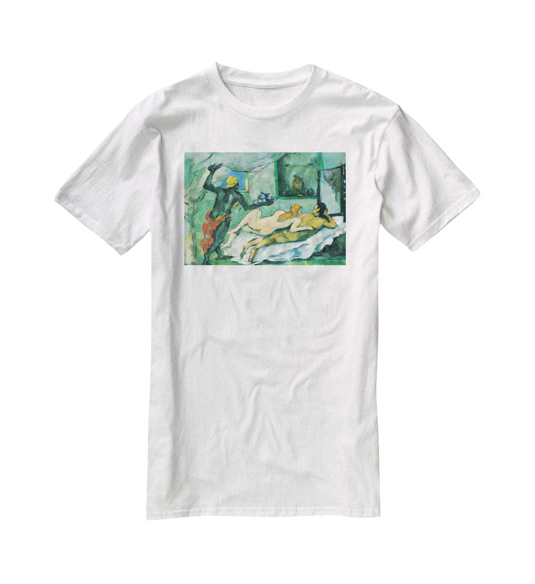 After lunch in Naples by Cezanne T-Shirt - Canvas Art Rocks - 5