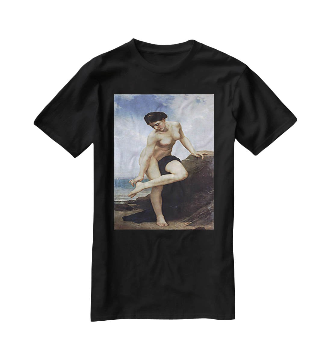 After the Bath By Bouguereau T-Shirt - Canvas Art Rocks - 1