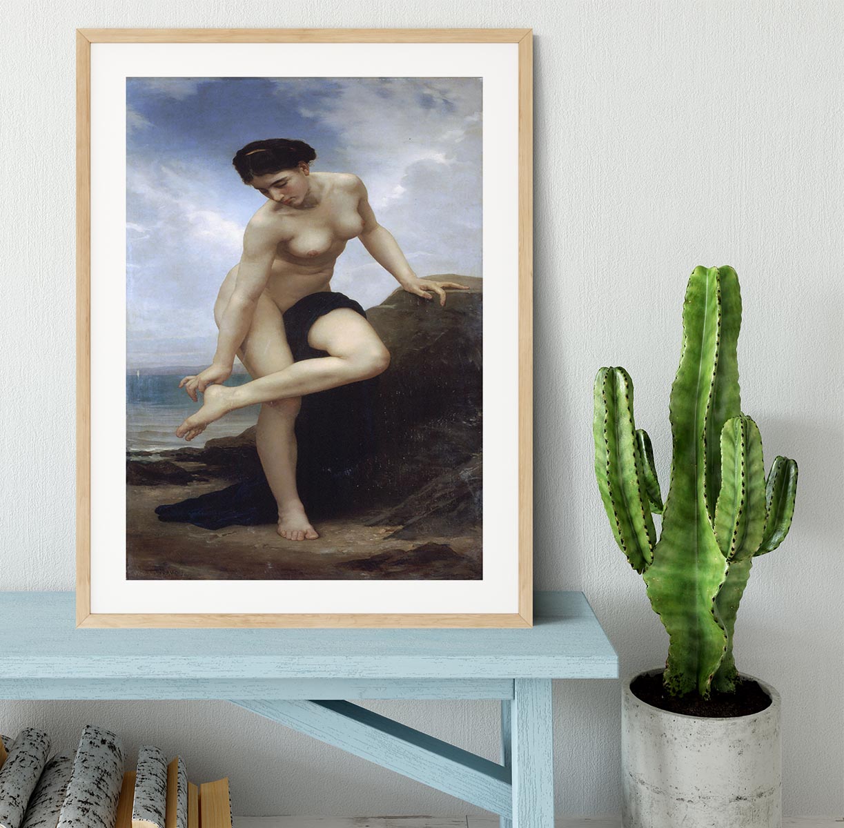 After the Bath By Bouguereau Framed Print - Canvas Art Rocks - 3