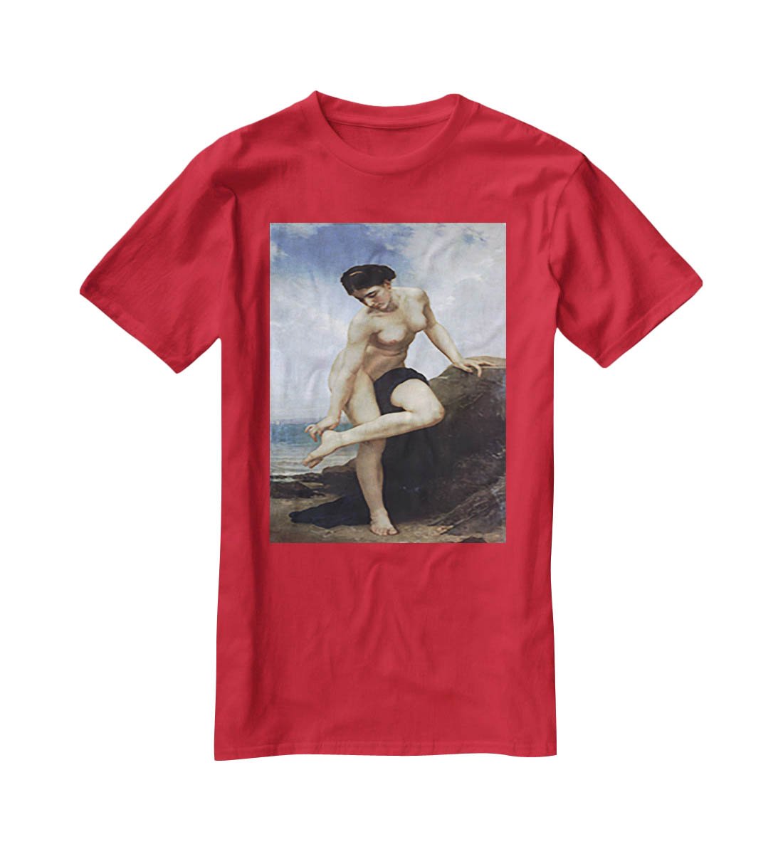 After the Bath By Bouguereau T-Shirt - Canvas Art Rocks - 4