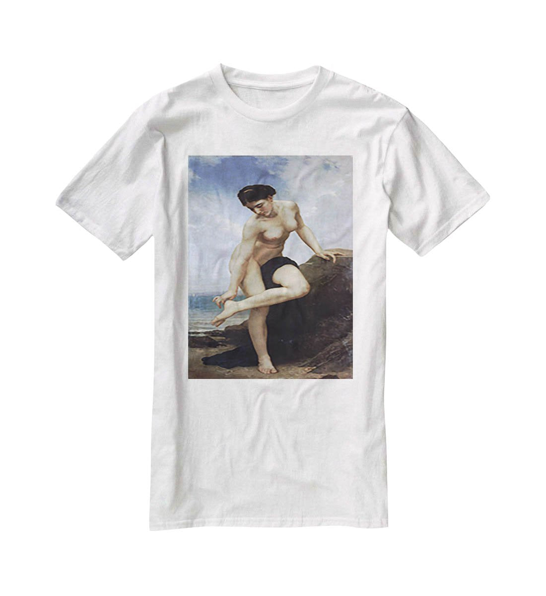 After the Bath By Bouguereau T-Shirt - Canvas Art Rocks - 5