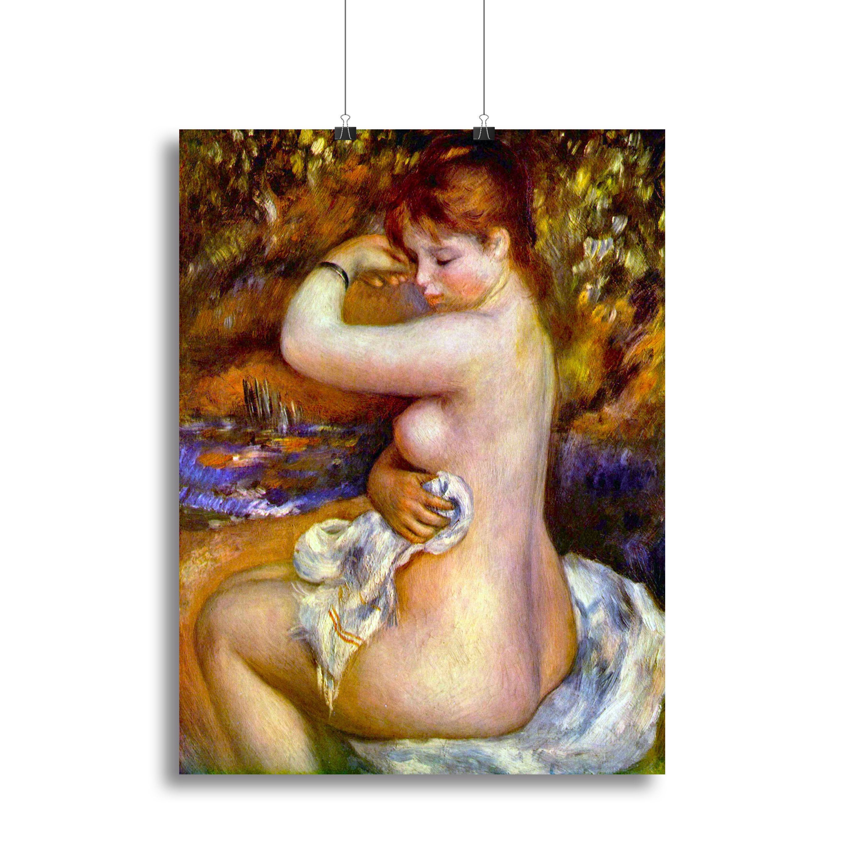 After the bath by Renoir Canvas Print or Poster