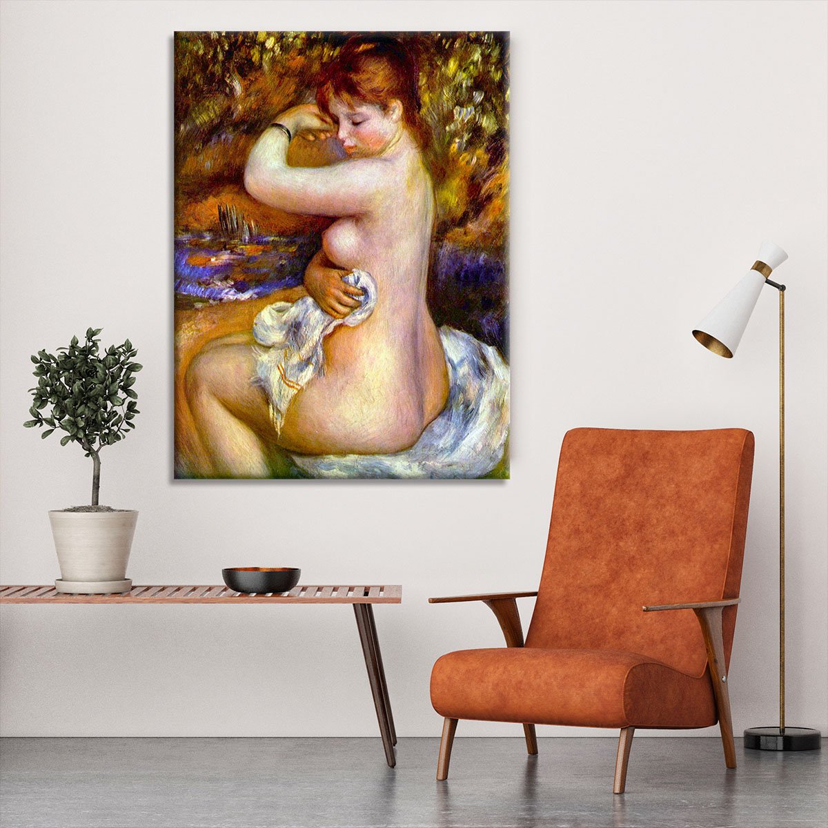 After the bath by Renoir Canvas Print or Poster