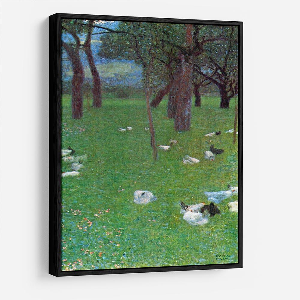 After the rain garden with chickens in St. Agatha by Klimt HD Metal Print