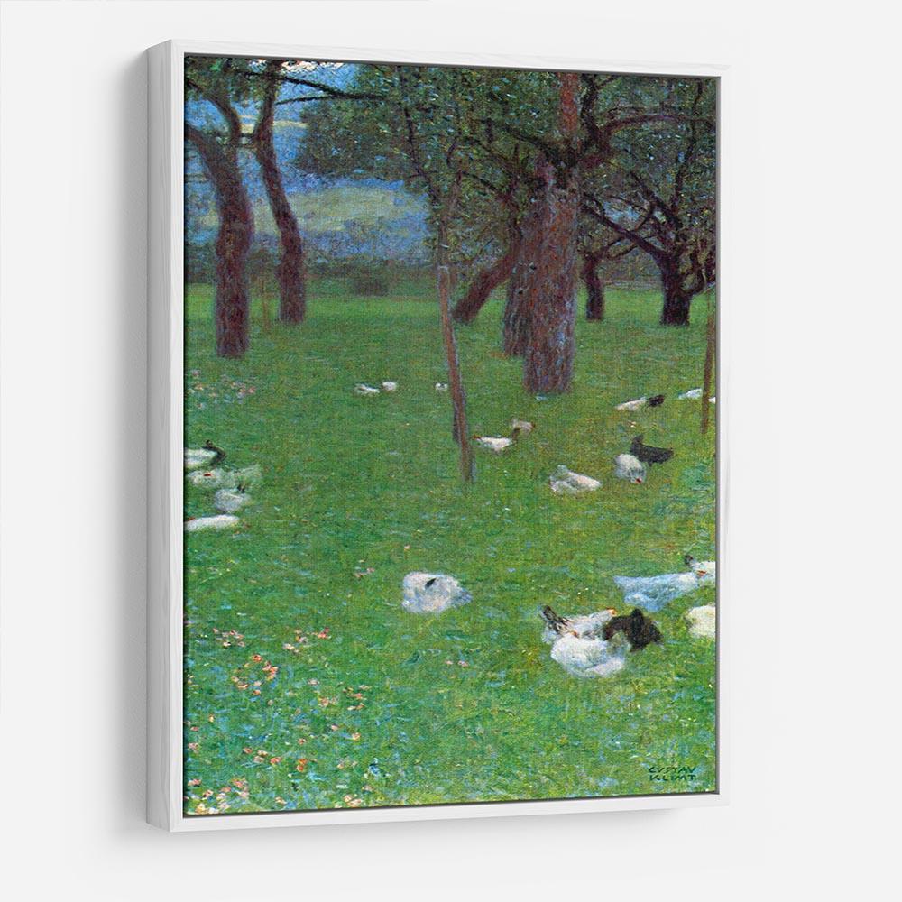 After the rain garden with chickens in St. Agatha by Klimt HD Metal Print