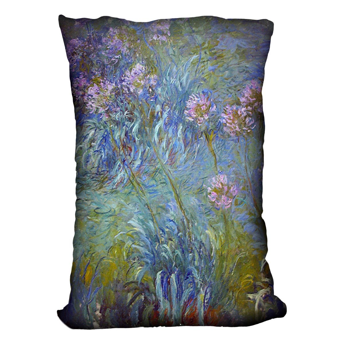 Agapanthus by Monet Throw Pillow