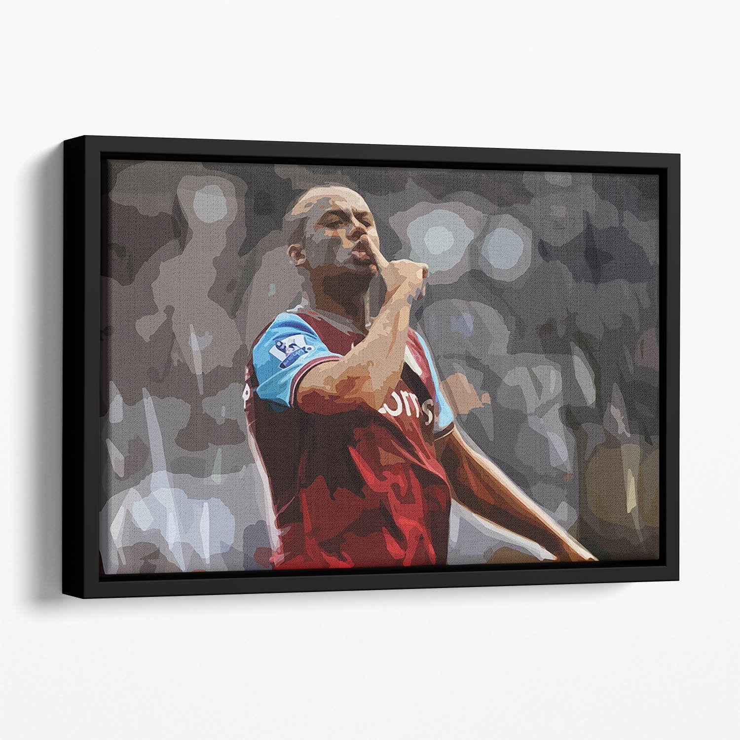 Agbonlahor Aston Villa Floating Framed Canvas