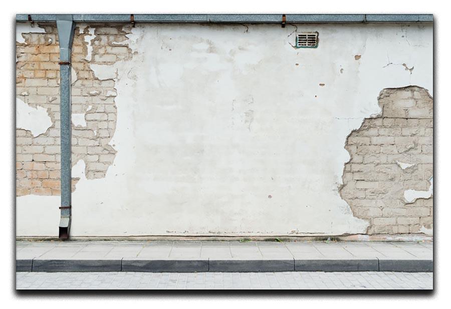 Aged street wall background Canvas Print or Poster - Canvas Art Rocks - 1