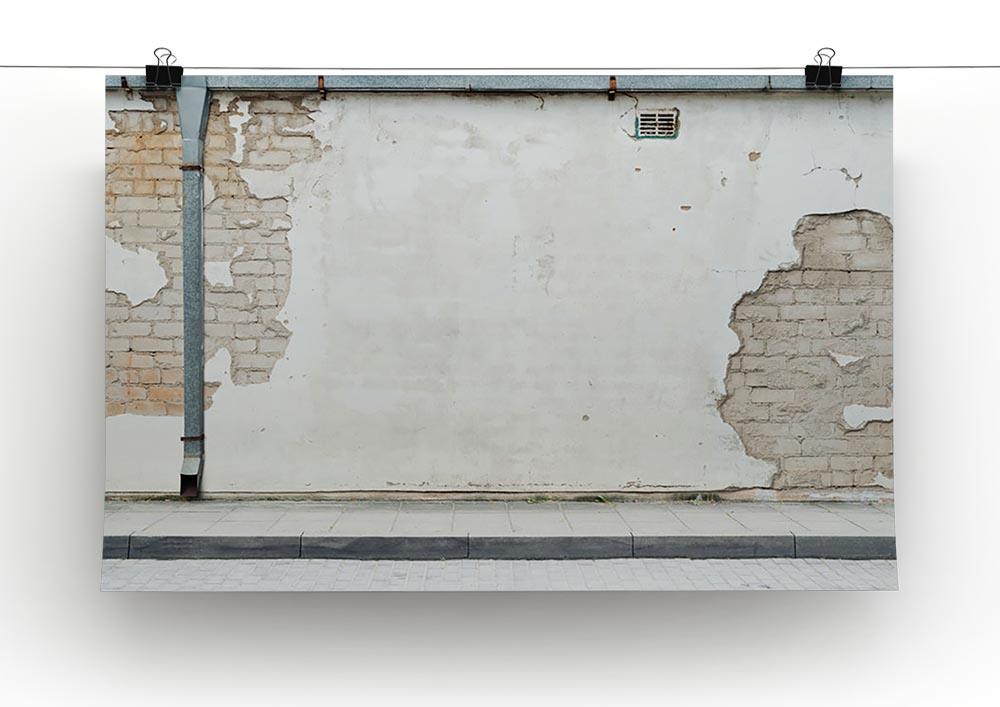 Aged street wall background Canvas Print or Poster - Canvas Art Rocks - 2