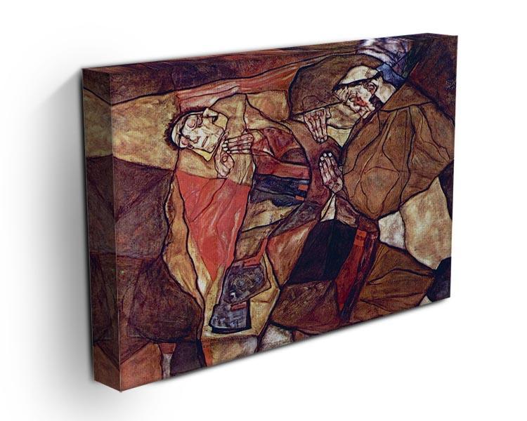 Agony The Death Struggle by Egon Schiele Canvas Print or Poster - Canvas Art Rocks - 3