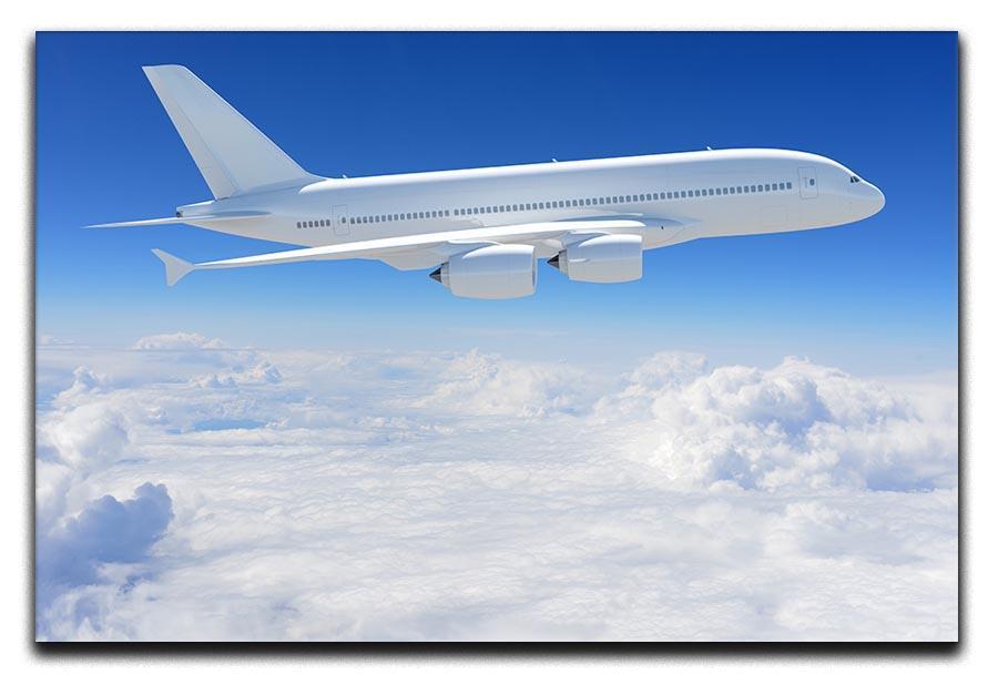 Airplane in the sky Canvas Print or Poster  - Canvas Art Rocks - 1