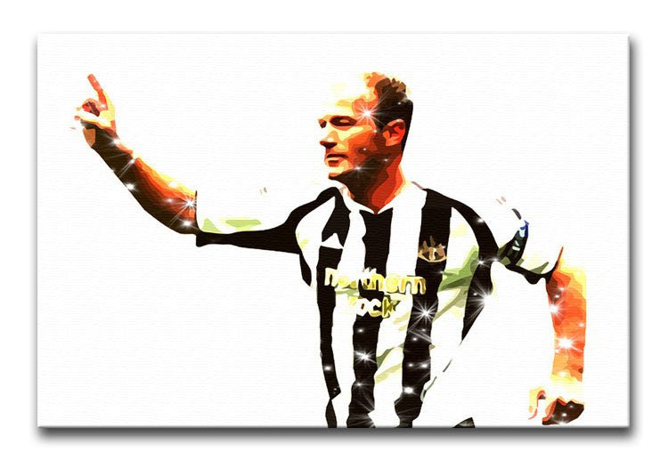 Alan Shearer Newcastle Goal Hero Print - Canvas Art Rocks - 1
