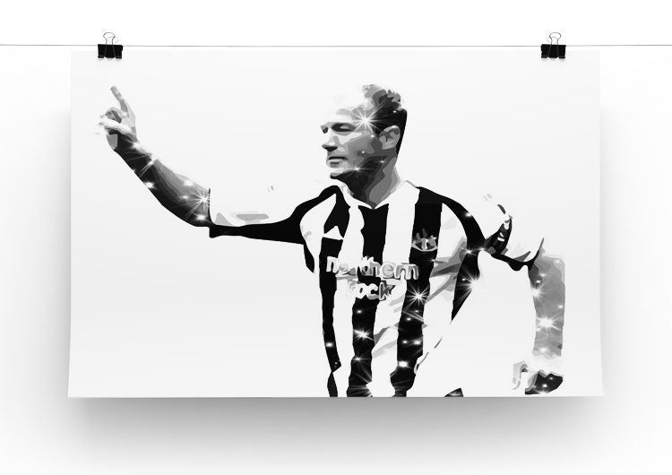 Alan Shearer Newcastle Goal Hero Print - Canvas Art Rocks - 3