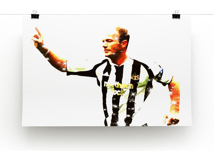 Alan Shearer Newcastle Goal Hero Print - Canvas Art Rocks - 2