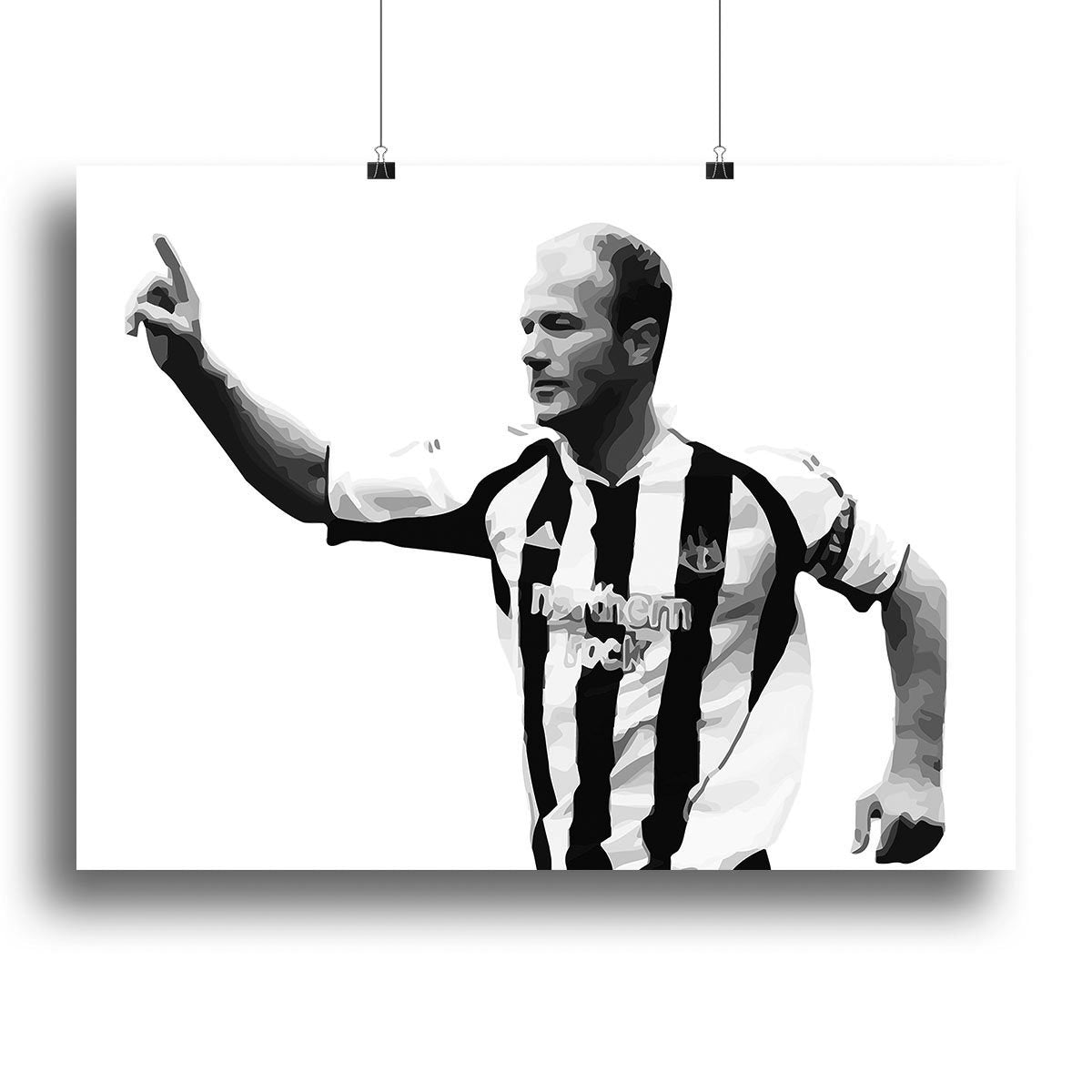Alan Shearer Newcastle Goal Hero Canvas Print or Poster