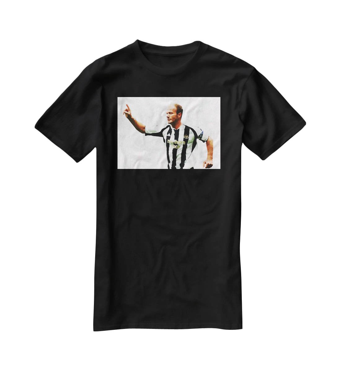 Alan Shearer Newcastle Goal Hero T-Shirt - Canvas Art Rocks - 1