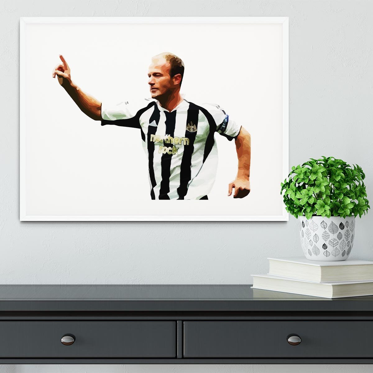 Alan Shearer Newcastle Goal Hero Framed Print - Canvas Art Rocks - 5