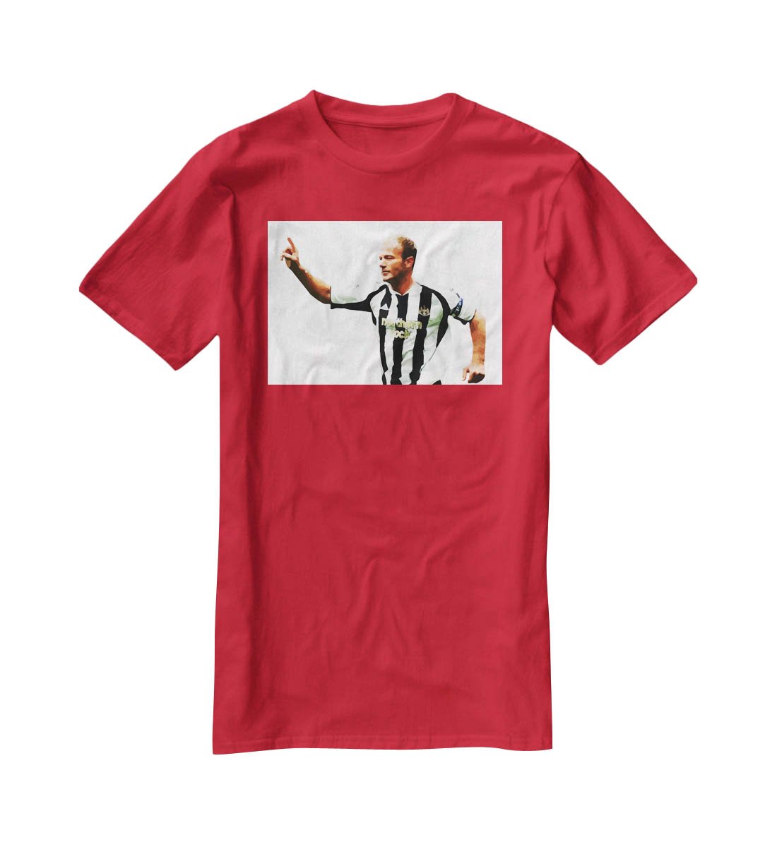 Alan Shearer Newcastle Goal Hero T-Shirt - Canvas Art Rocks - 4