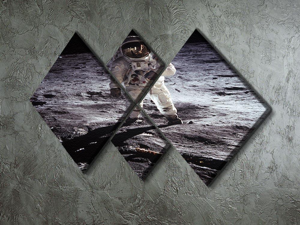 Aldrin Apollo 11 4 Square Multi Panel Canvas - Canvas Art Rocks - 2
