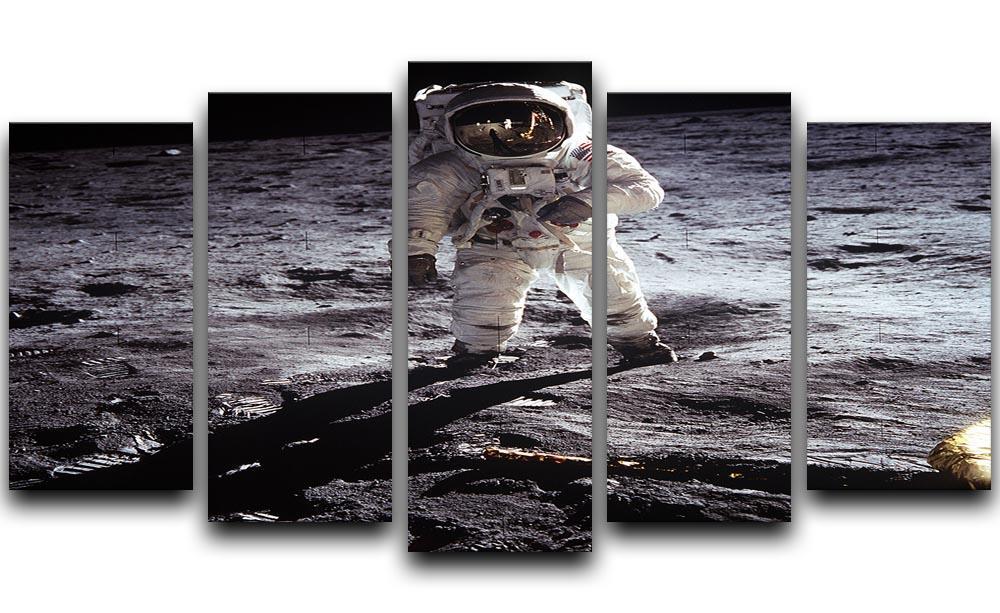 Aldrin Apollo 11 5 Split Panel Canvas  - Canvas Art Rocks - 1