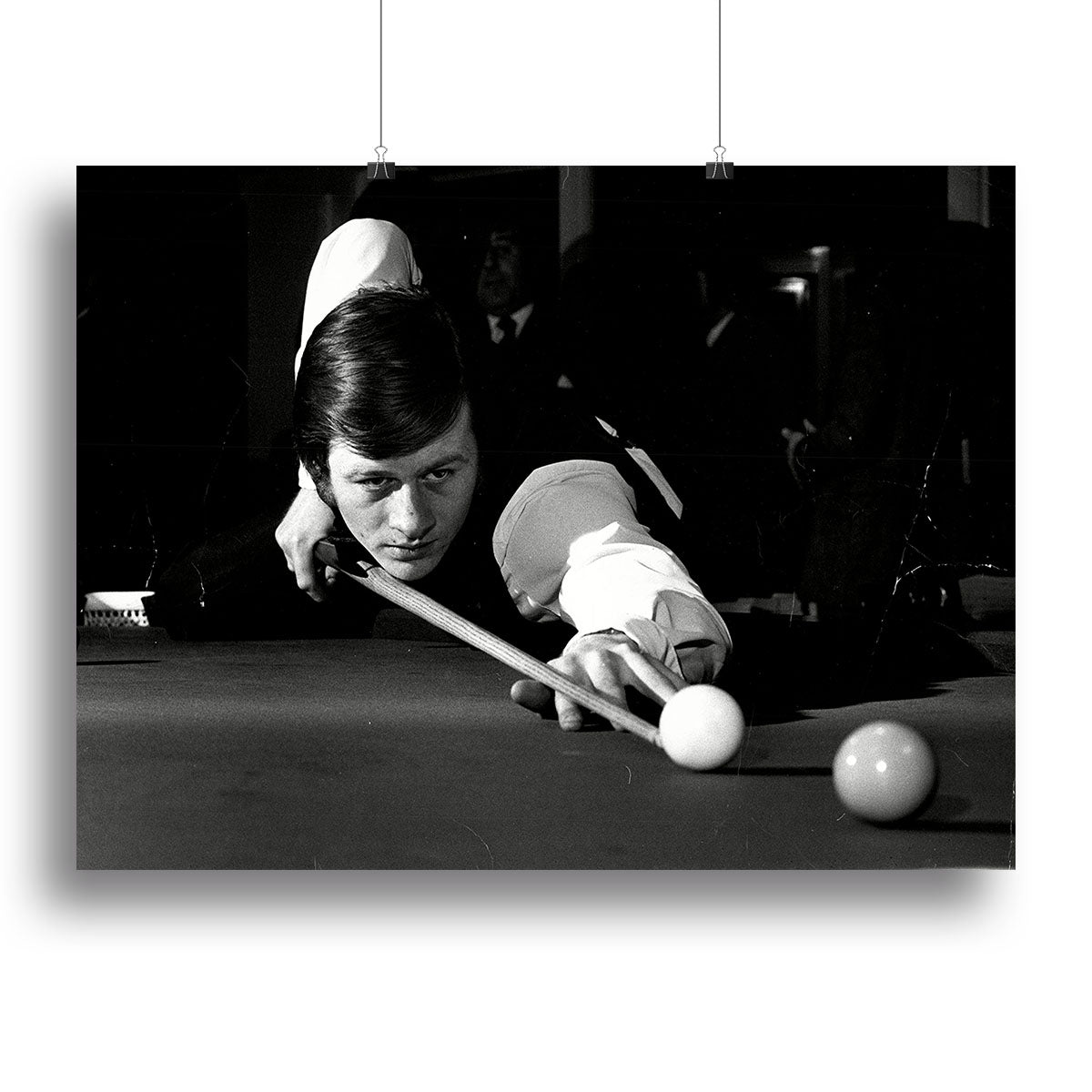 Alex Hurricane Higgins 1972 Canvas Print or Poster - Canvas Art Rocks - 2