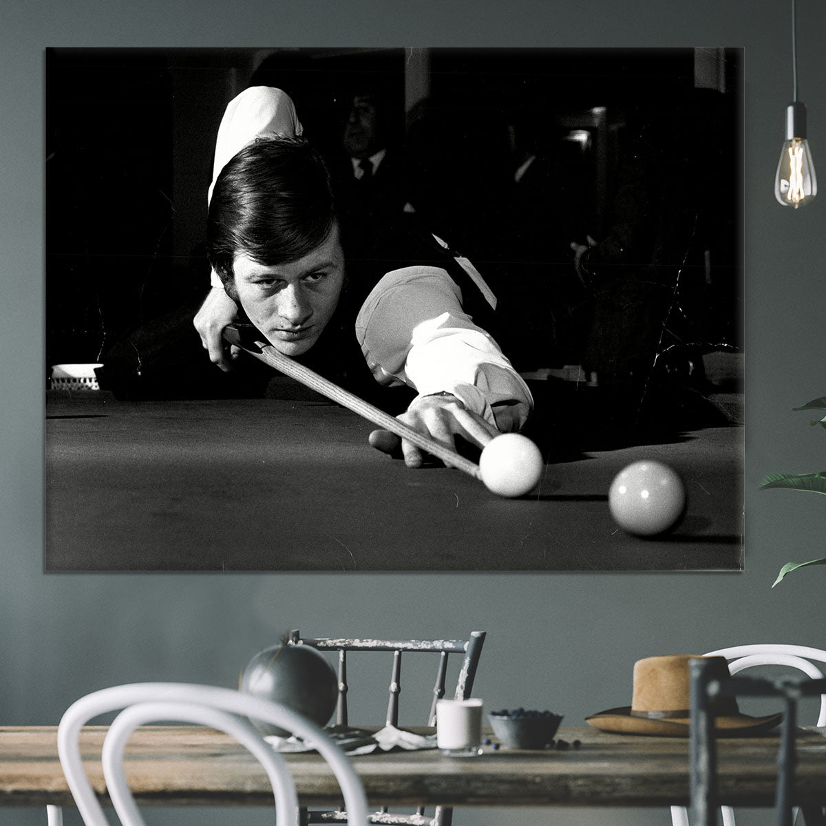 Alex Hurricane Higgins 1972 Canvas Print or Poster - Canvas Art Rocks - 3