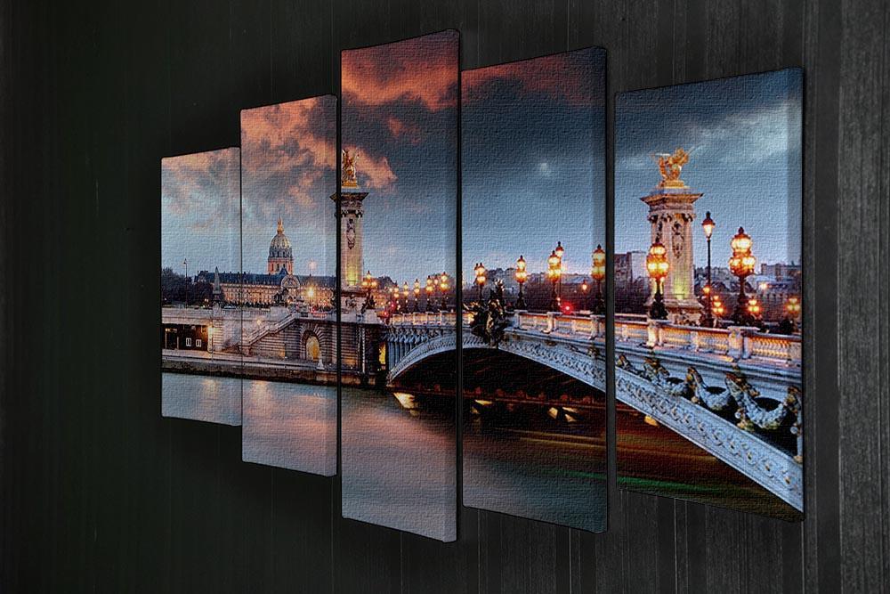 Alexandre 3 Bridge 5 Split Panel Canvas  - Canvas Art Rocks - 2