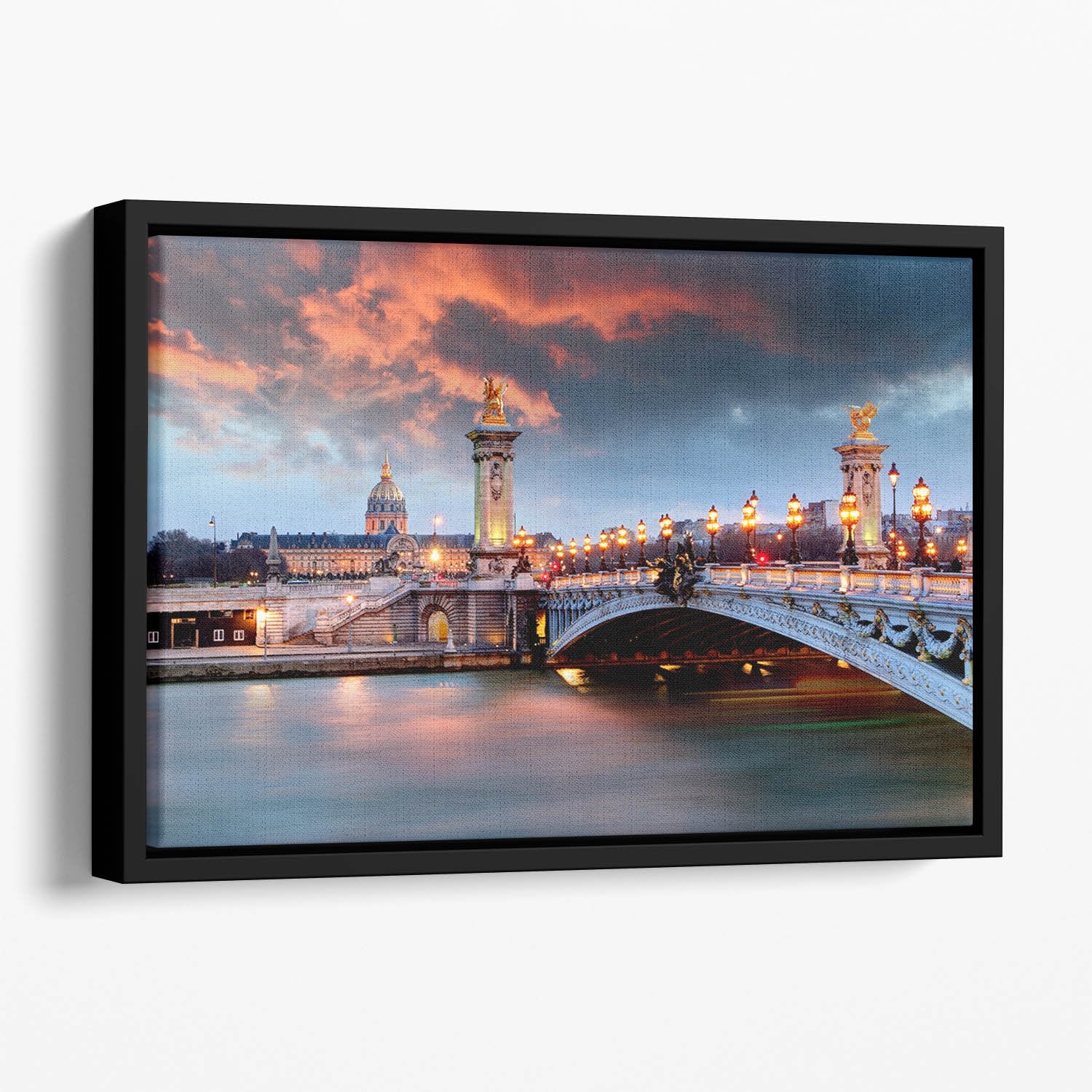 Alexandre 3 Bridge Floating Framed Canvas