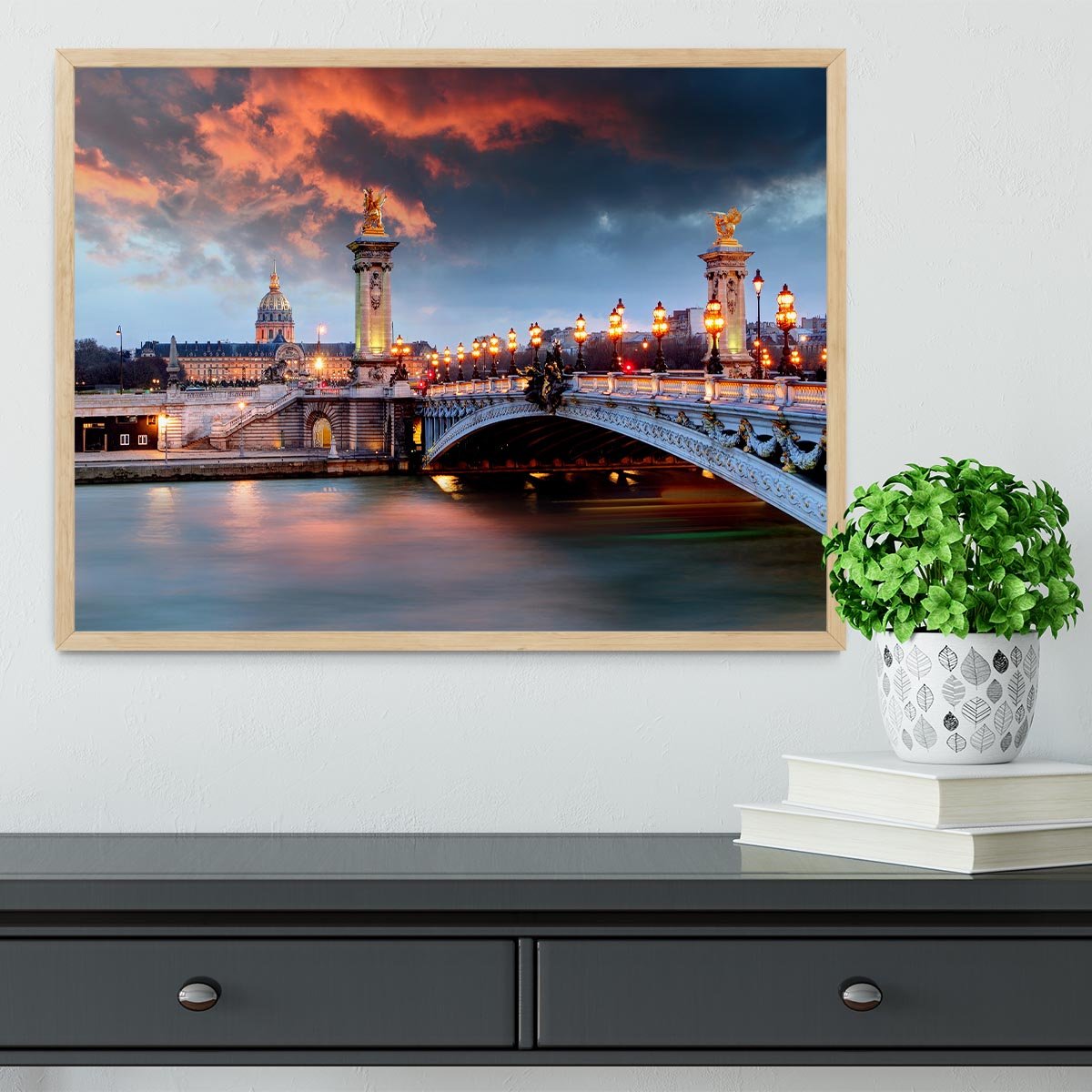 Alexandre 3 Bridge Framed Print - Canvas Art Rocks - 4