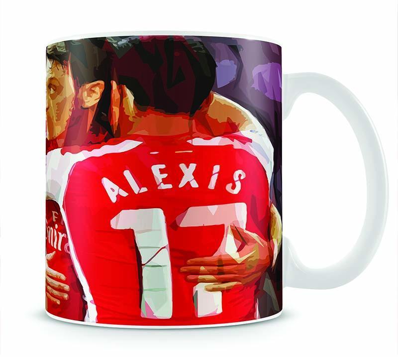Alexis Sanchez and Mesut Ozil Mug - Canvas Art Rocks - 1
