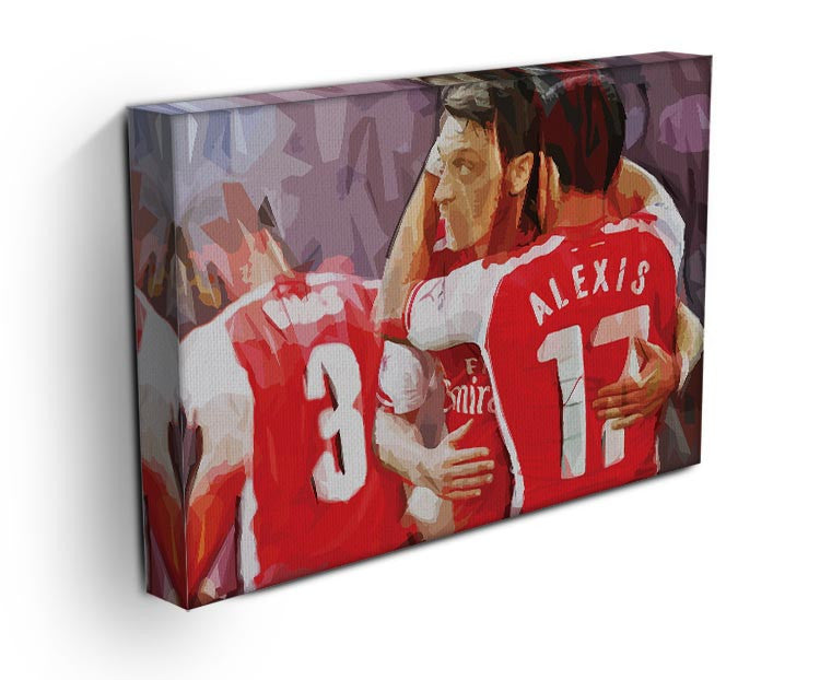 Alexis Sanchez and Mesut Ozil Print - Canvas Art Rocks - 3