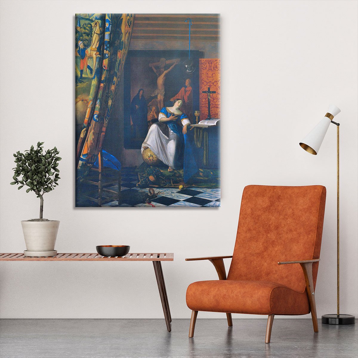 Allegory of Faith by Vermeer Canvas Print or Poster