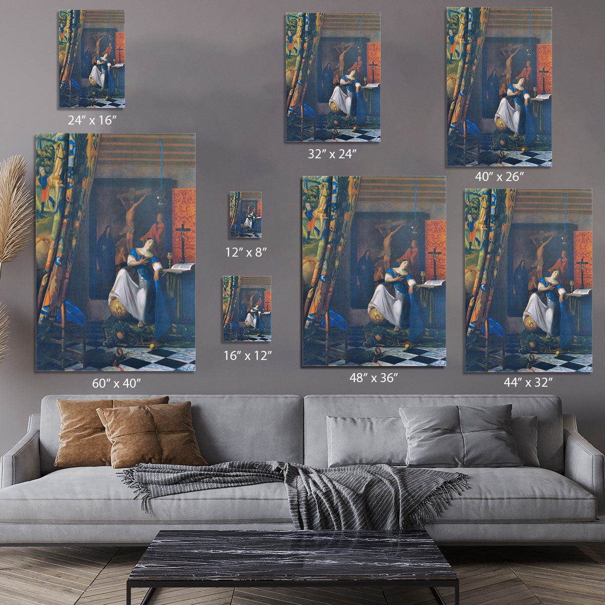 Allegory of Faith by Vermeer Canvas Print or Poster - Canvas Art Rocks - 7