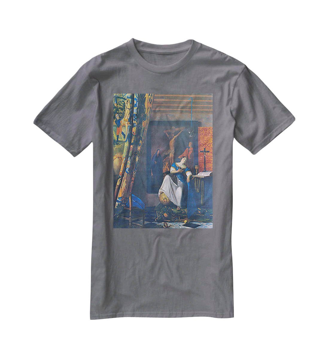 Allegory of Faith by Vermeer T-Shirt - Canvas Art Rocks - 3