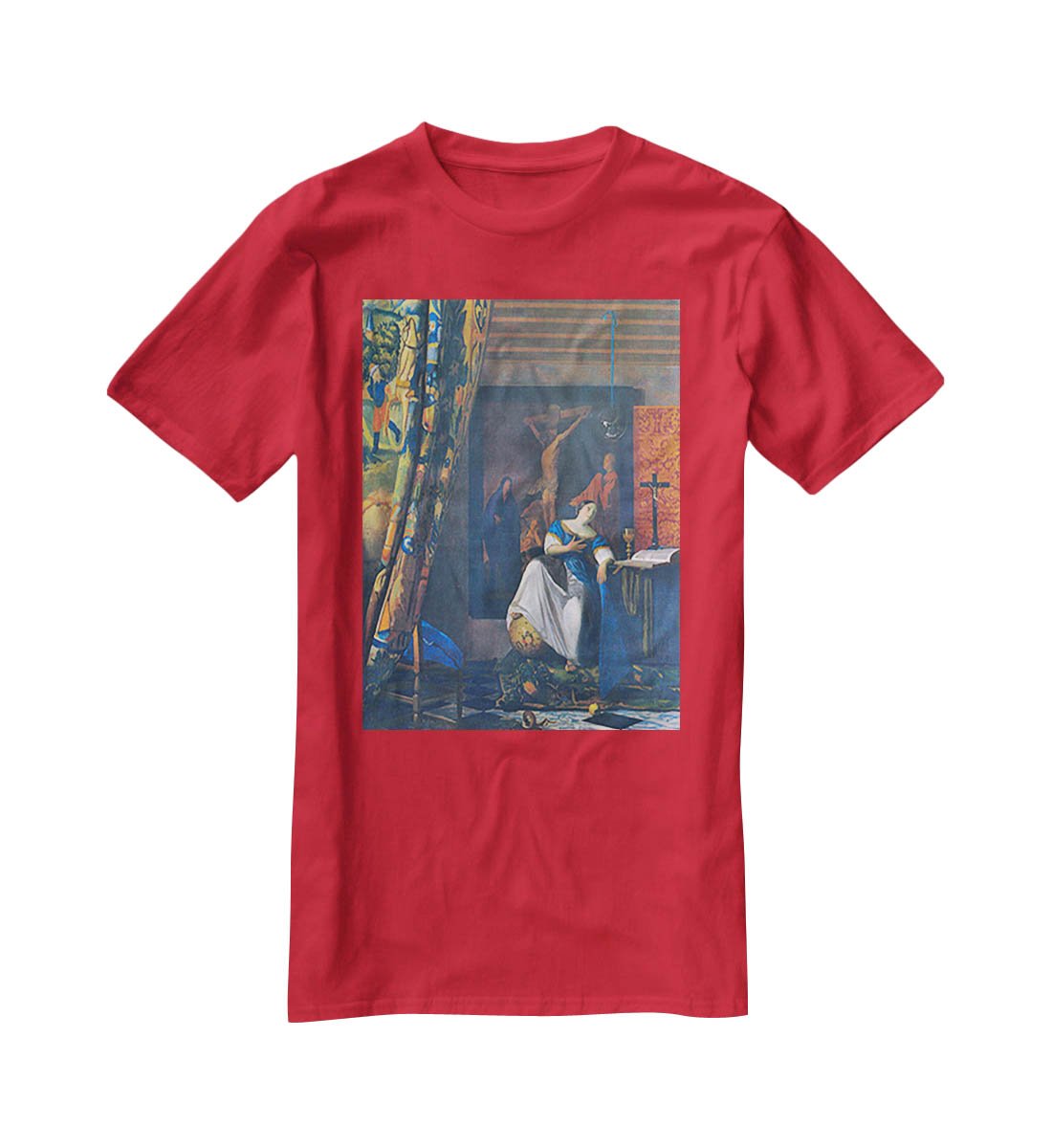 Allegory of Faith by Vermeer T-Shirt - Canvas Art Rocks - 4