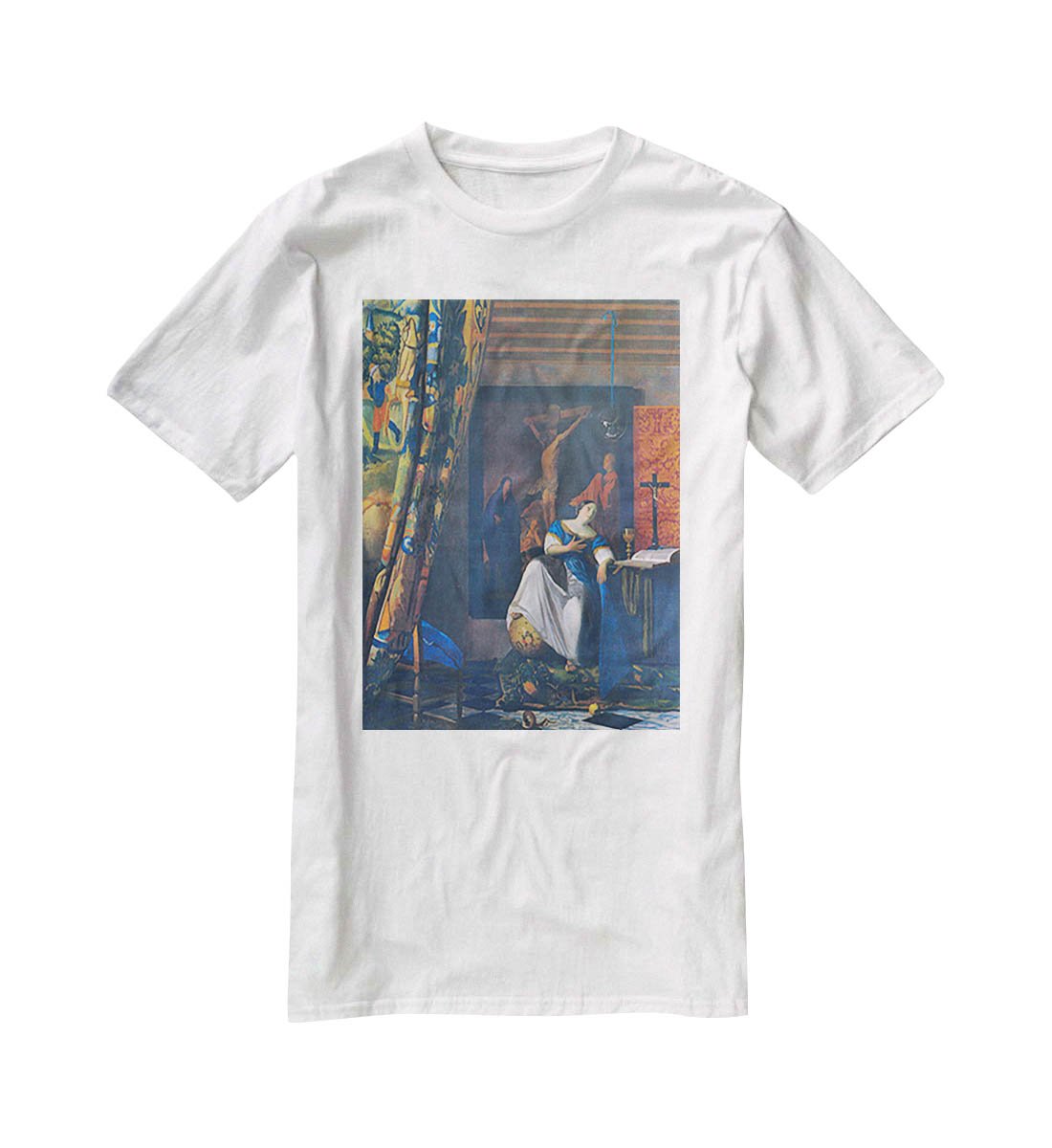 Allegory of Faith by Vermeer T-Shirt - Canvas Art Rocks - 5